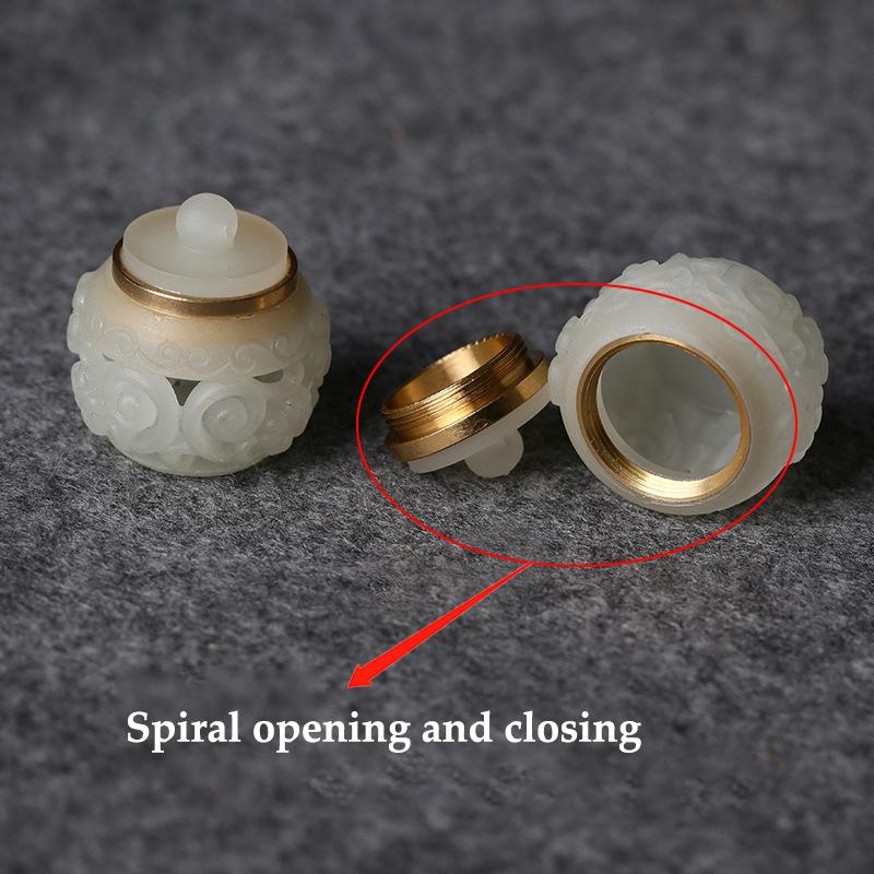 Mini Ornaments Hollowed Out Luminous Stone Sachet Pendant Accessories Diy Jewelry Mobile Phone Chain Keychain Home Decoration