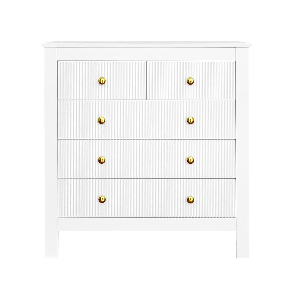 Chest of Drawers with 5 Drawers, Modern Sideboard with Storage Space, for Dining Room, Living Room & Bedroom