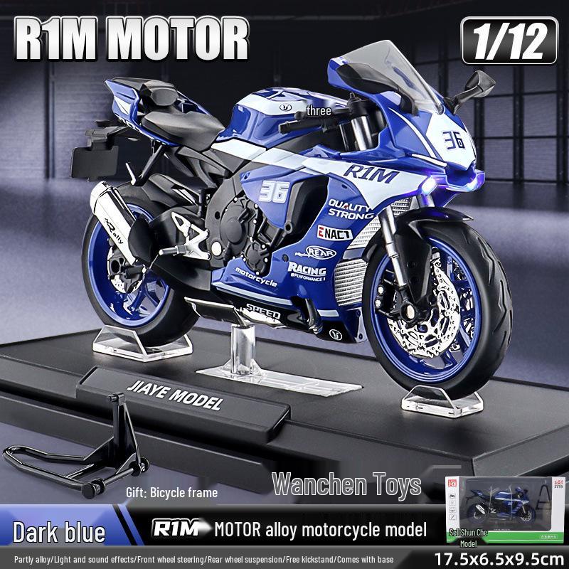 Alloy 1:10 BMW S1000RR Motorcycle Model with Sound and Light Features