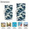 1Pc Japanese Ukiyo-E Wave Beach Towel Large Towel Super Absorbent Suitable For Beach Vacation Pool Gym Summer Gift For Friends