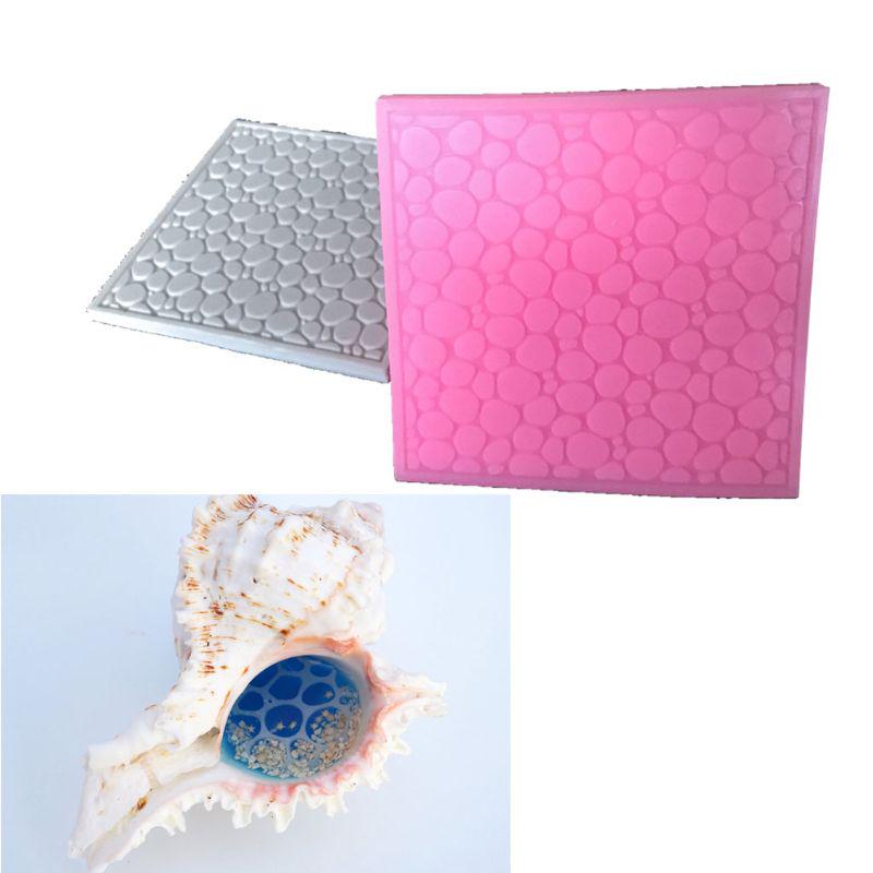 Rippling Coaster Resin Mold Silicone Pebble Texture Mold Sea Wave Epoxy Casting Mold Diy Resin Craft Making Craft Tool