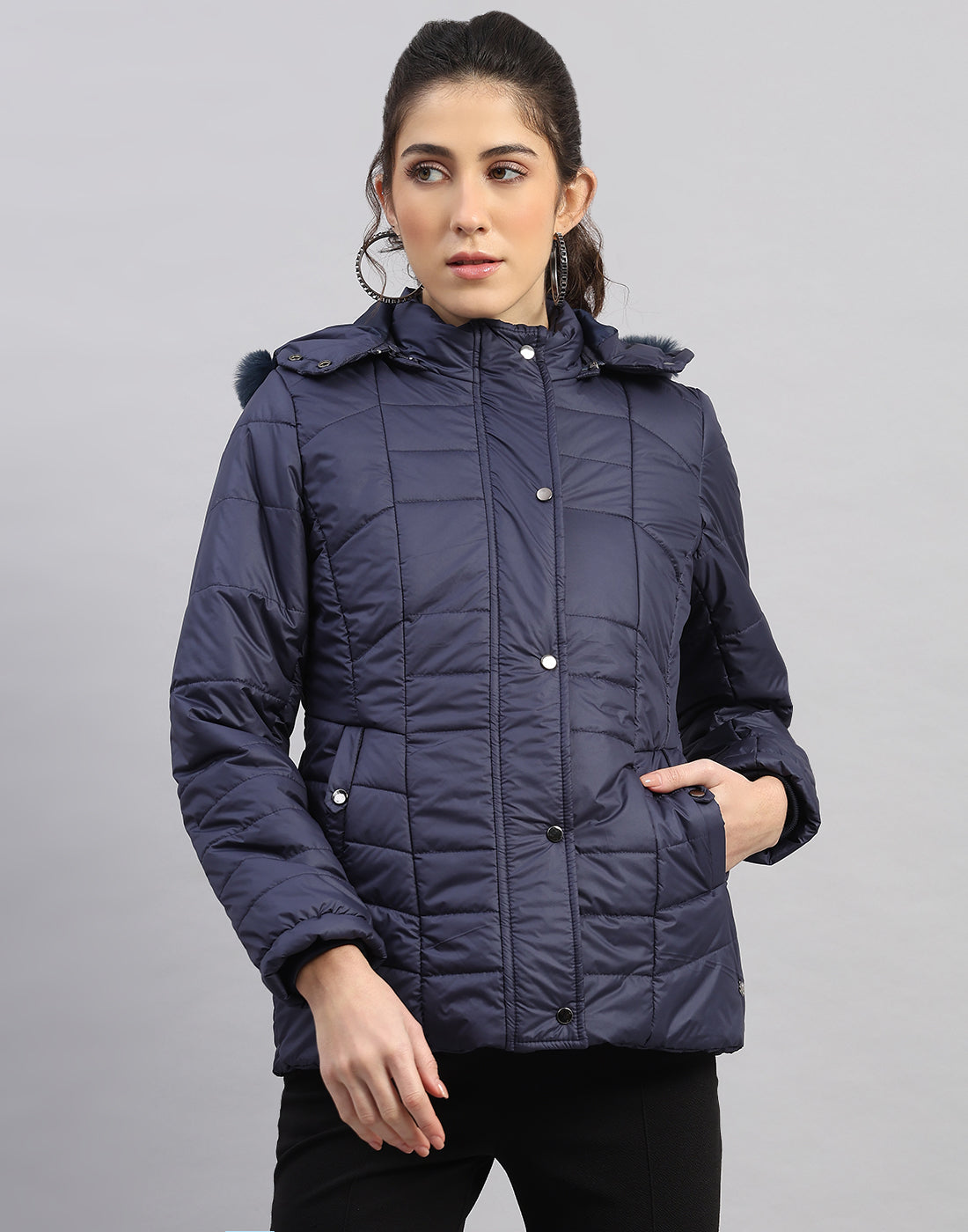 Monte Carlo Women Regular Fit Navy Blue Jacket L темно-синий