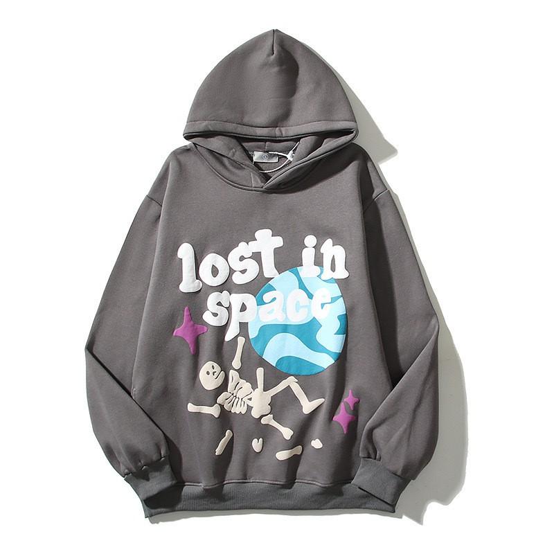 Unisex Oversized Hooded Sweatshirt With Print Design Heavyweight Cotton Blend Streetwear Style Winter