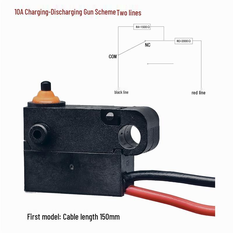 Waterproof IP67 Built-in Resistor Wiring Harness Micro Switch for New Energy Charging Gun