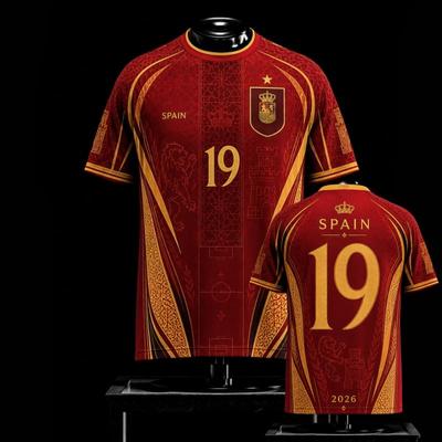 2026 Neues Spanisches Lamin Yamal Gedenktrikot, Unisex, Geschenk für Erwachsene und Kinder, Sport- und Freizeit-T-Shirt für die ganze Familie