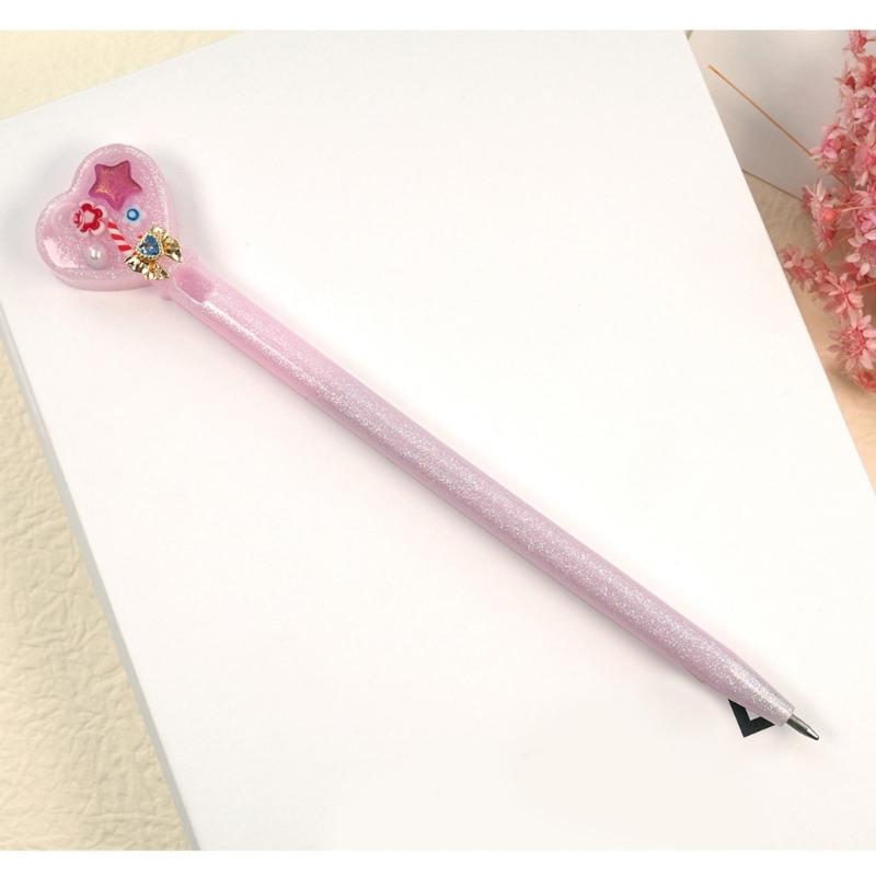 Ballpoint Pen Silicone Molds Resin Casting Mold DIY Daily Stationery Mold for Making Animals Star Moon Heart Pen Gift