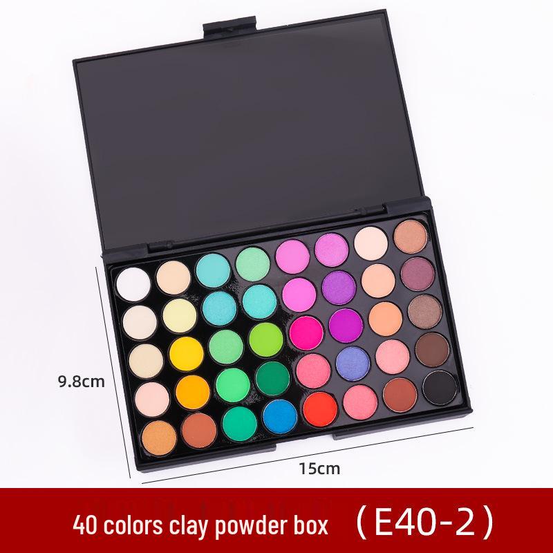 

40-цветная палетка пудры для макияжа из глины для кукольной фигурки - Набор теней для век и румян