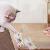 Scratch Board Mouse Tiger Cartoon Feather Rod Cat Spring Toy Cat Teaser Stick Cat Catcher Teaser