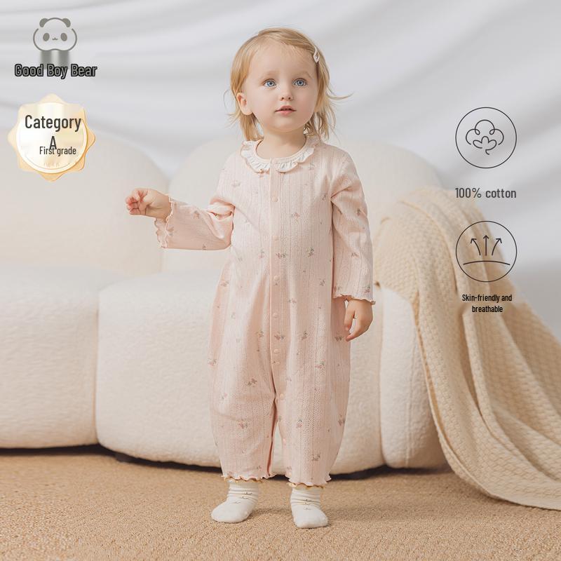 

Baby Girl Pure Cotton Long-Sleeve Romper 90