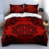 Floral-inspired black motifs. Bedding sets Duvet cover sets Duvet covers Pillowcases(1* Duvet Cover 2* Pillowcases without duvet insert)