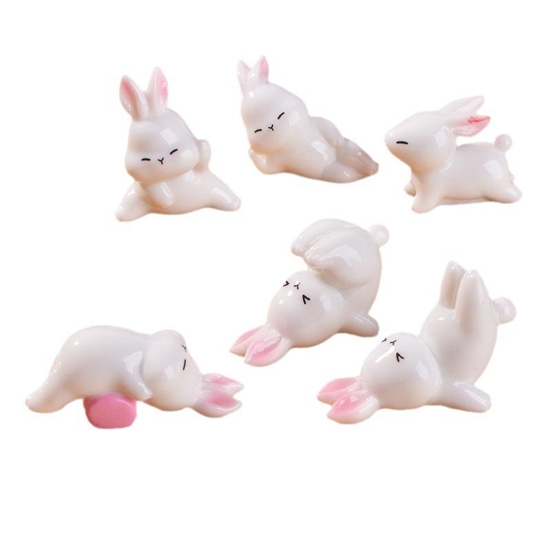 Cute and Sporty Little Rabbit Home Desktop Decoration Accessories Cartoon Rabbit Ornaments