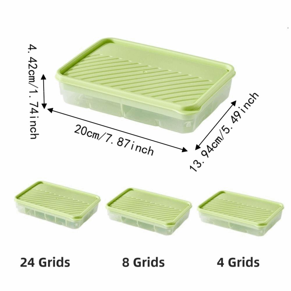 Detachable Food Storage Box 4/8/24 Grids Fresh Keeping Container Ice Cube Molds Food Fresh Keeping