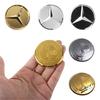 For Mercedes Benz W211 W203 W204 W210 W124 AMG W202 CLA W212 W205 3D Aluminum Car Styling Steering Wheel Badge Sticker Accessory