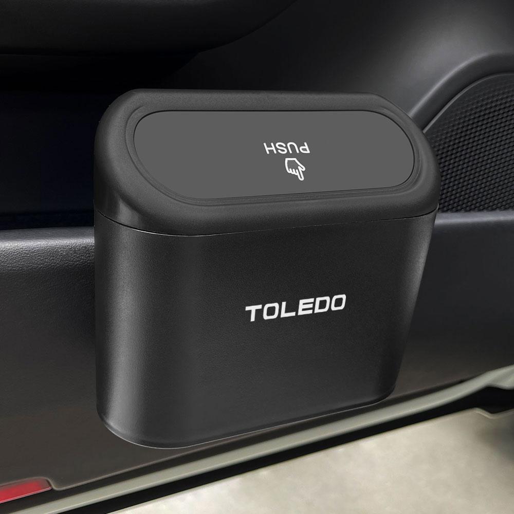 YJTX6 Car Garbage Storage Box Auto Accessories For Seat Leon Ibiza Ateca Arona Cordoba Toledo Altea Alhambra Arosa Exeo Mii Tarraco