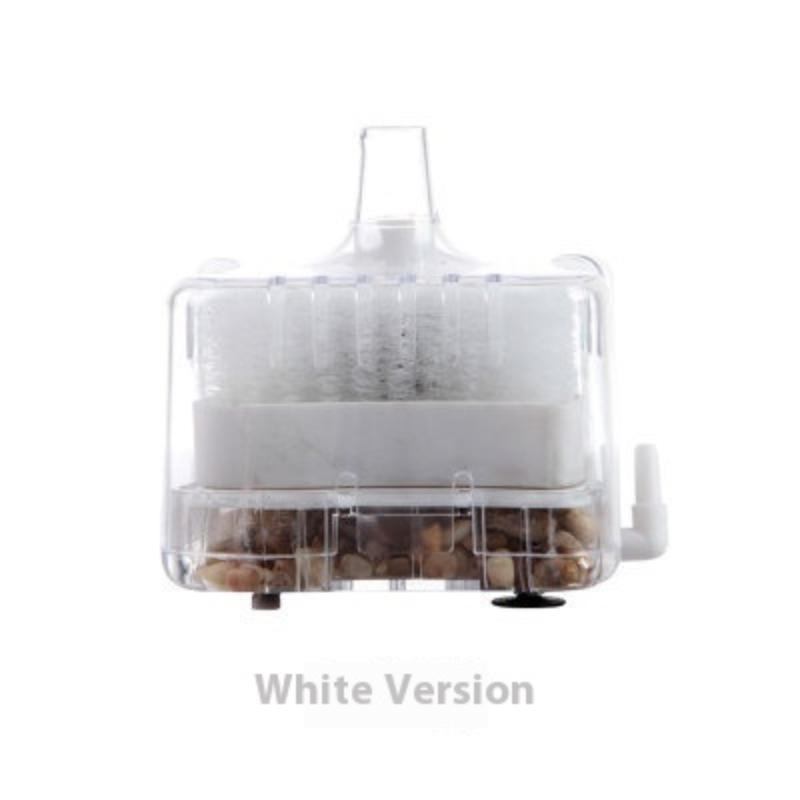 Mini Aquarium Filter Aerator 2-In-1 Pneumatic Filter Fish Tank Air Stone Oxygen Pump Water Cleaning Aquarium Accessories