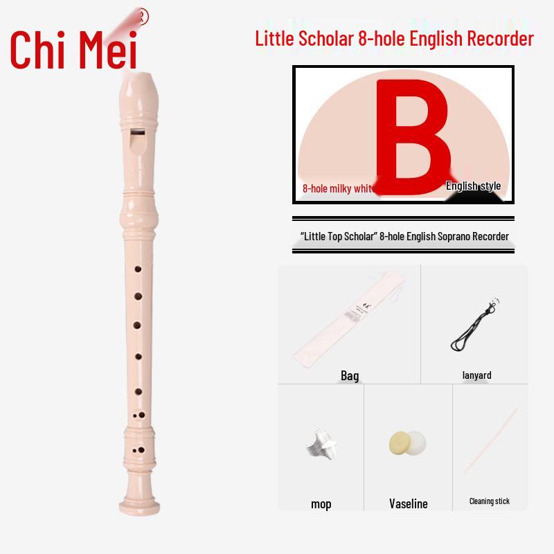 Chimei 8-Hole English/German Recorder: Little Friend Edition