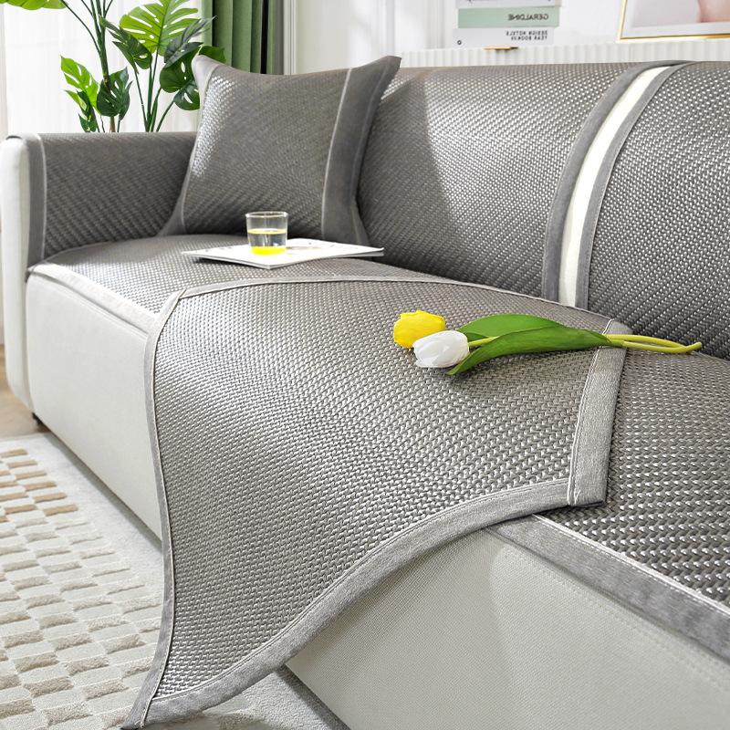 New Rattan Mat Sofa Mat Cushion Summer Summer Seat Cushion Non-Slip Sofa Seat Cushion Light Luxury High Sense