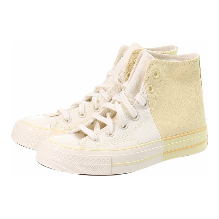 Converse 1970s Chuck Taylor All Star Comfortable Versatile Mid-Top Canvas Shoes Unisex Sneakers White Yellow A00541C