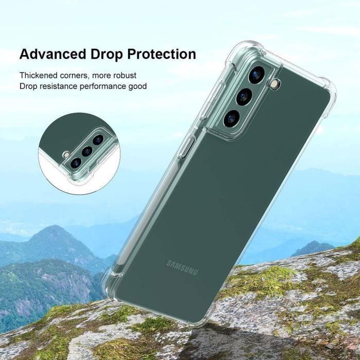 Protective Case - BOOLING - for Samsung S22 Plus - High Resistance Silicone - 4 Reinforced Corners - Flexible Transparent