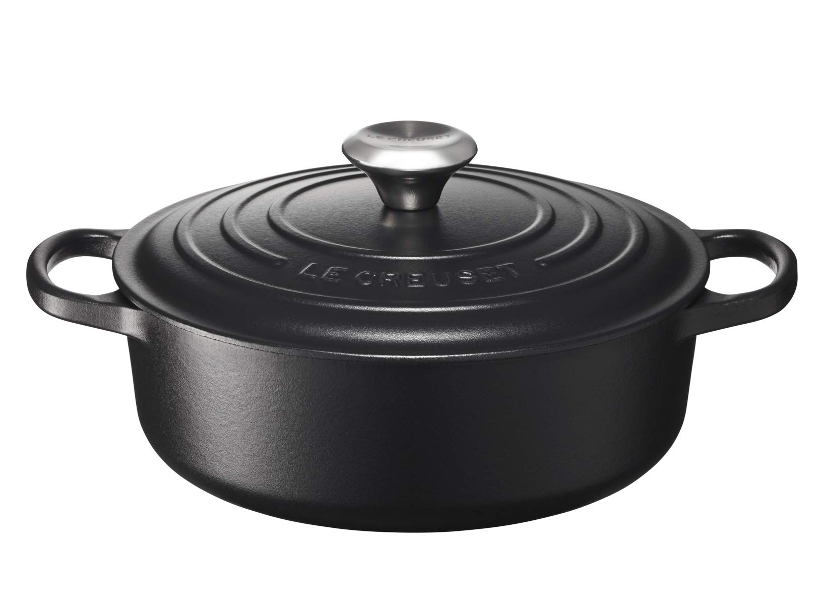

Le Creuset Cast Enamel Pot Signature Cocotte Japonaise 24 cm Matte Black Gas IH Oven Compatible Japanese [Authorized Product]