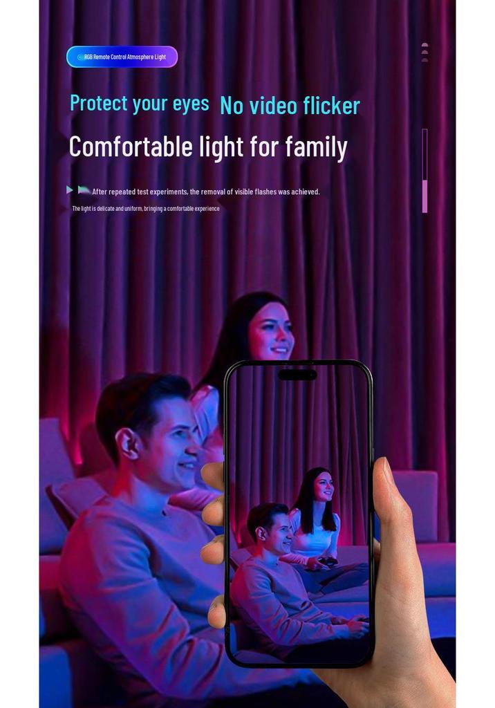 Wireless RGB LED Light Bulb with Magnet and Type-C Charging for Home, Camping, and Outdoor Use