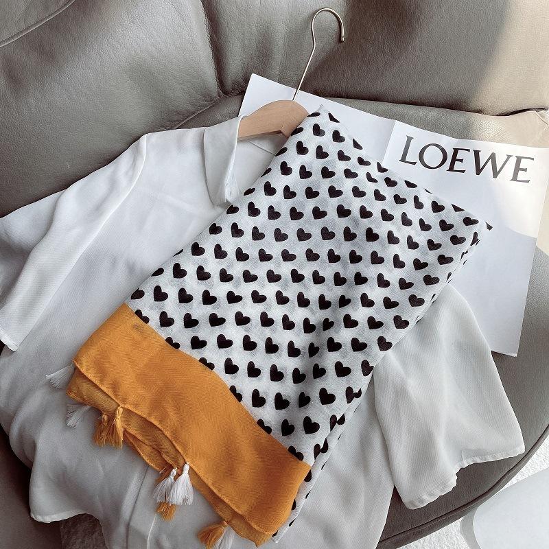 

Fashion Autumn Women Viscose Scarf Loop Love Heart Maroon Tassel Shawls And Wraps Female Foulard Echarpe Muslim Hijab 180*90Cm