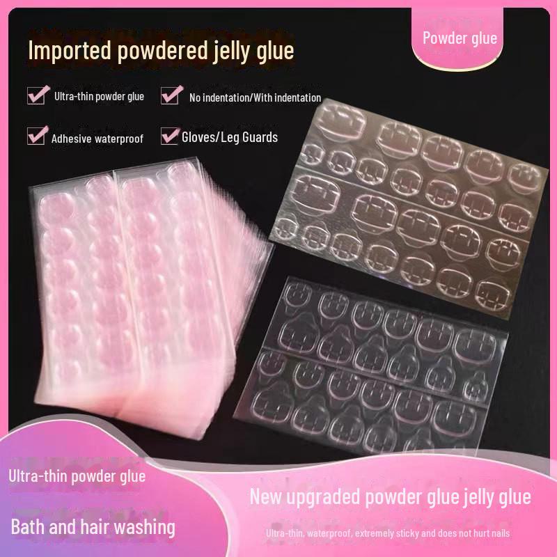 

«Прозрачная двухсторонняя розовая желейная лента для водостойкого маникюра»