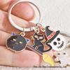 Cross-border Halloween Ghost Keychain: Alloy Drop Oil Decoration Charm Pendant