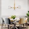 Modern Scandinavian Chandelier for Kitchen Glass Ball Pendant Light Minimalist Creative Gold Ceiling Lamp Dining Chandeliers