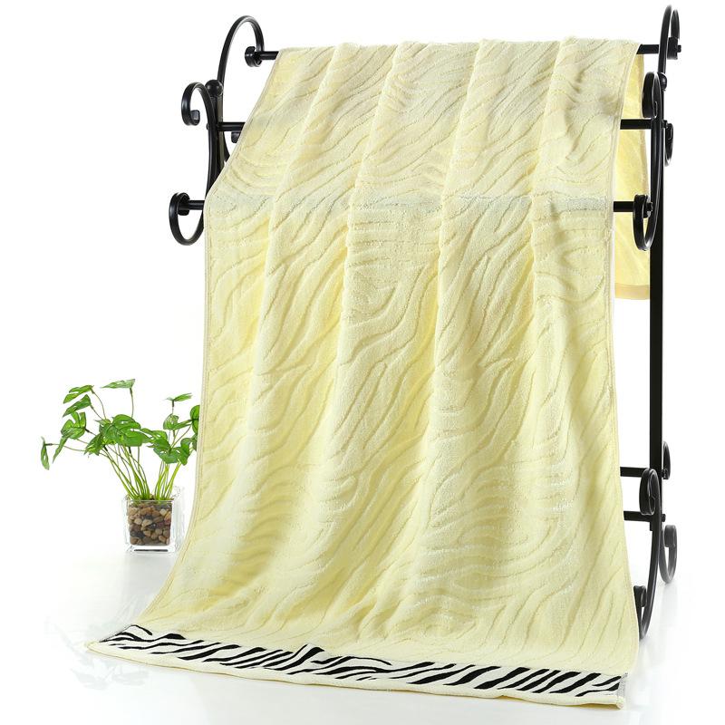 70X140Cm Bamboo Big Towel Luxury Hotel Home Embroidered Bath Towel Cover Personalized Sport Gift Towels Green Coffee Cream 