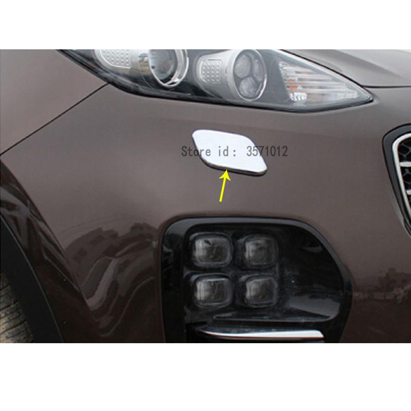 Auto Carrosserie Voor Koplamp Lamp Schoon Wassen Frame Stick ABS Chroom Cover Trim Kappen 2 Stuks/set Voor Kia Sportage KX5 2016 2017 2018