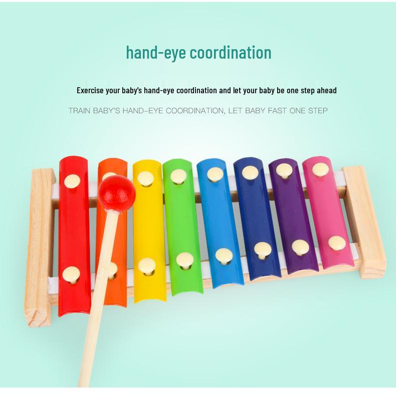 

Деревянный октавный ксилофон - Игрушка для координации рук и глаз и музыкальный инструмент для раннего развития для детей