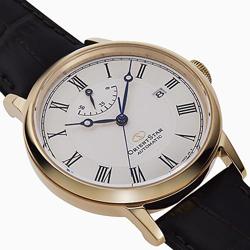 Orient Star RK-AU0001S Men's Automatic Watch, Elegant Classic, Mechanical, Made in Japan, with 2-Year Manufacturer's Warranty, White and Silver