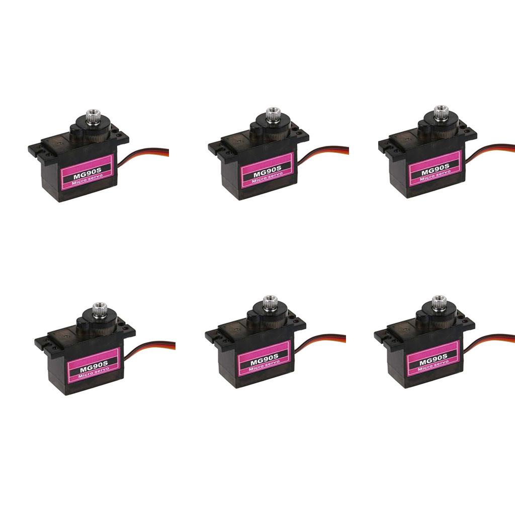 

6PCS Micro Metal Gear 9g Servo For RC Plane Helicopter Car 4.8V- 6V