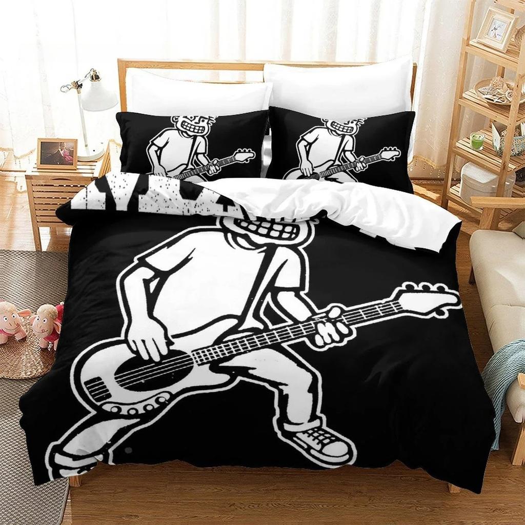 3D-printad Rockmusik Mxpx Sängkläder Set Enkel Tvåbädds Full Queen King Size Sängset Vuxen Barn Sovrum Påslakan Set Hemtextilier