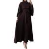 Cross-border Europe, America, Amazon  Autumn New Women's Clothing Fashion Temperament Shawl Simple Long-sleeved Long Dress Two Pieces