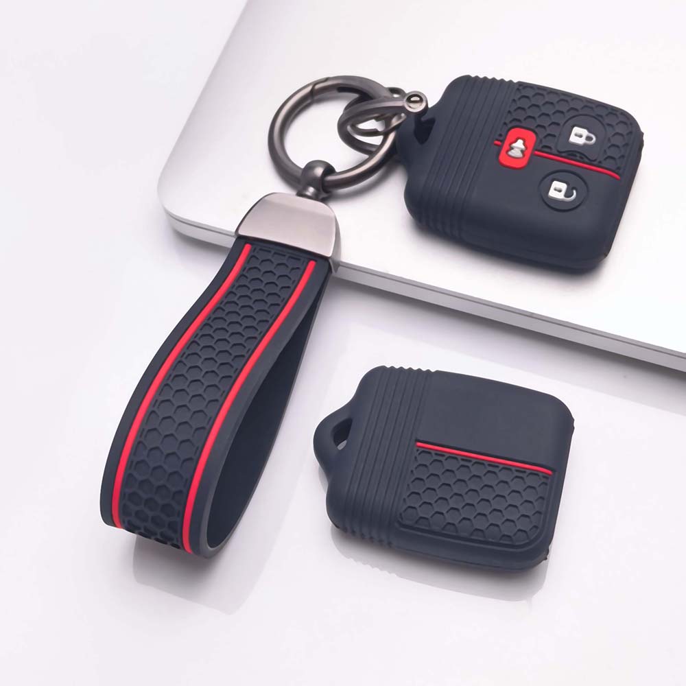 Key Cover for Ford Ranger Escape F-150 F-250 F-350 Super with Keychain Anti-Scratch Guard Shockproof Protection Soft Grip Texture Dust Resistant Cover