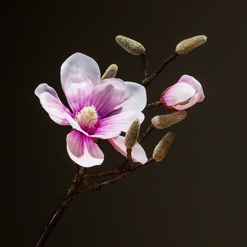 Магнолия Букет Напольный Декор: Большой набор искусственных цветов из ПУ для гостиной