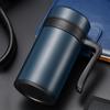 New 101 stainless steel office thermos cup with handle filter tea cup corporate annual meeting gift lettering