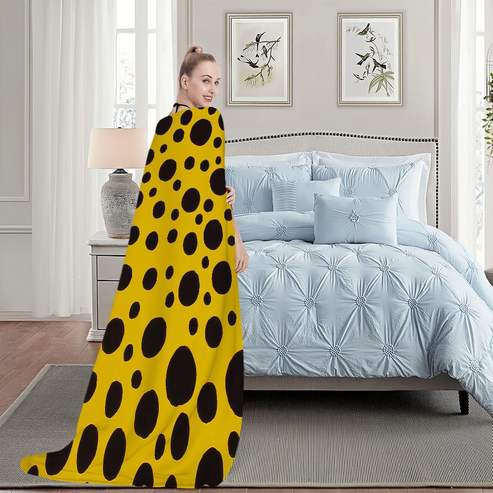 Kunst Mode Muster Decke Plüsch Nickerchen Sofa Teppich für Wohnzimmer Y-Yayoi-K-Kusama Zimmer Büro Schlafzimmer Geburtstag Zuhause Reise Kind Geschenke