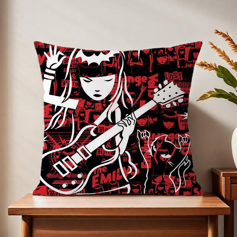 Fashion red EEmily the SStrange cushion cover Printed Pillow Unique Home Decor Sofa cushion cover home decoration 30x30CM(12x12in)