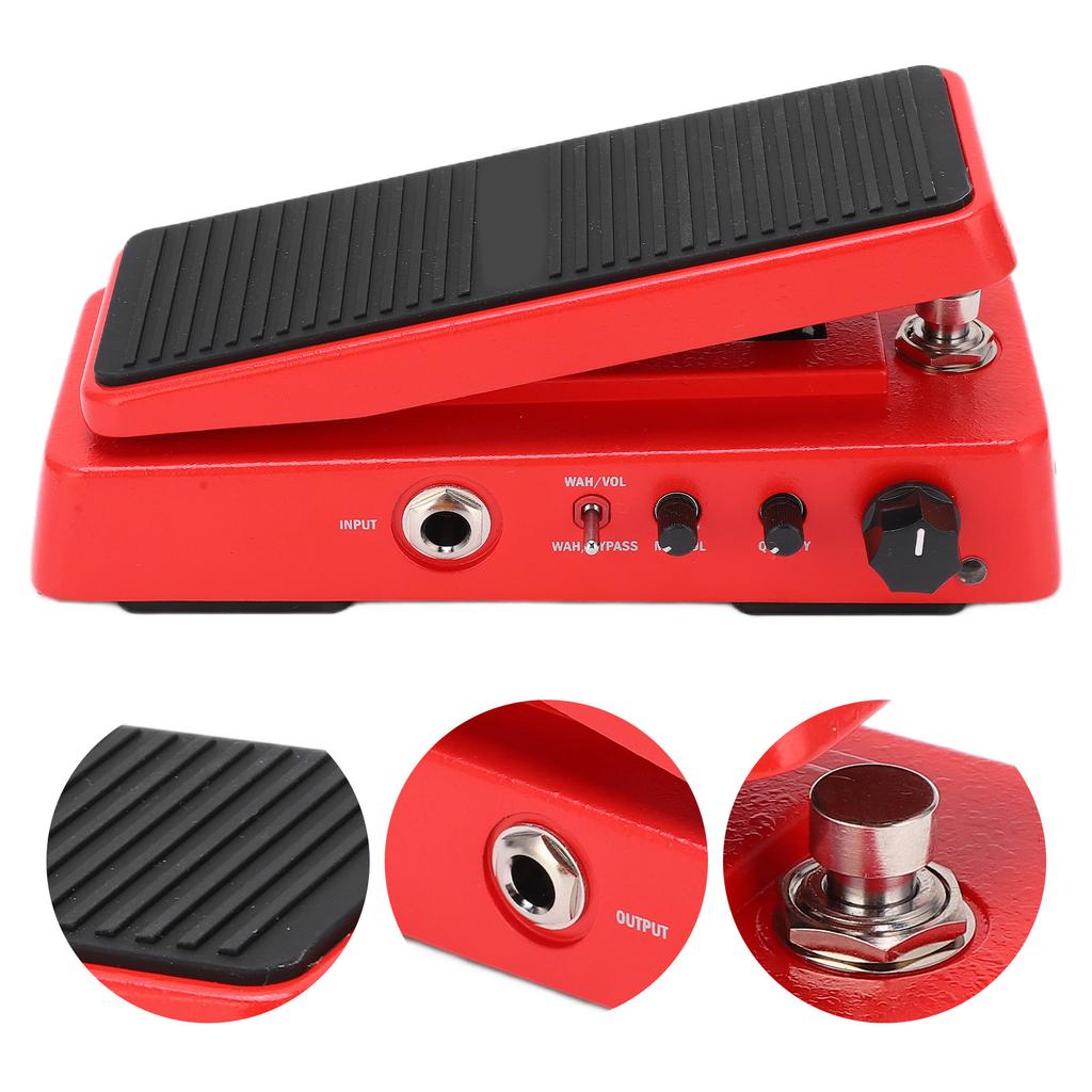 9V 18mA WAH Volume Pedal Multimode 6 Level Adjustable Frequency Guitar Tuning Accessories
