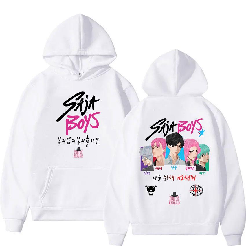 2025 K-pop Saja Boys Demon Hunters Movie Graphic Hoody Men Women Harajuku Fashion Sweatshirt Casual Oversized Long sleeve hoodie