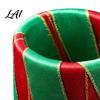 Holiday Table Decor 6Pcs Christmas Napkin Rings Red And Green Decorative Holders Festive Rings for Reusable Bands Dinner Decoration Hotel Banquet