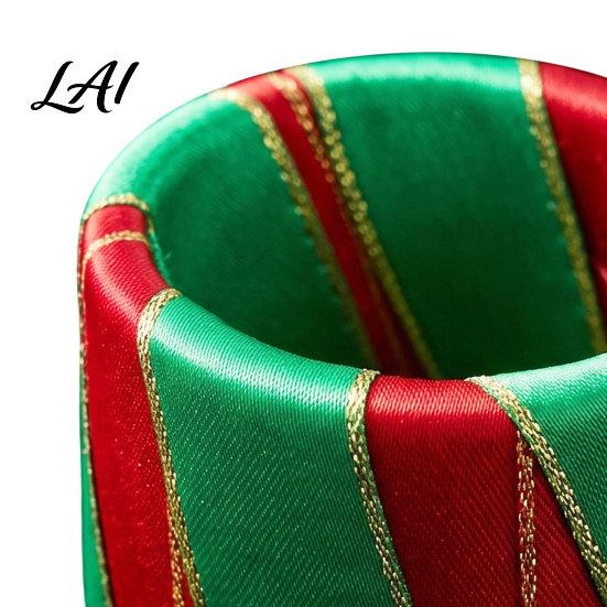 Holiday Table Decor 6Pcs Christmas Napkin Rings Red And Green Decorative Holders Festive Rings for Reusable Bands Dinner Decoration Hotel Banquet