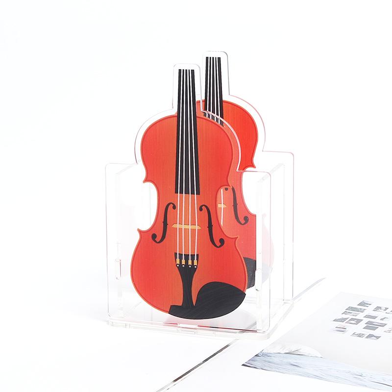 Acrylic Musical Instrument Pen Holder Desktop Ornament