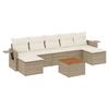 VidaXL Salon de Jardin avec Coussins 8 pcs, Canapés de Terrasse, Ensemble de Meubles de Patio, Mobilier d'Extérieur, Beige 3257024
