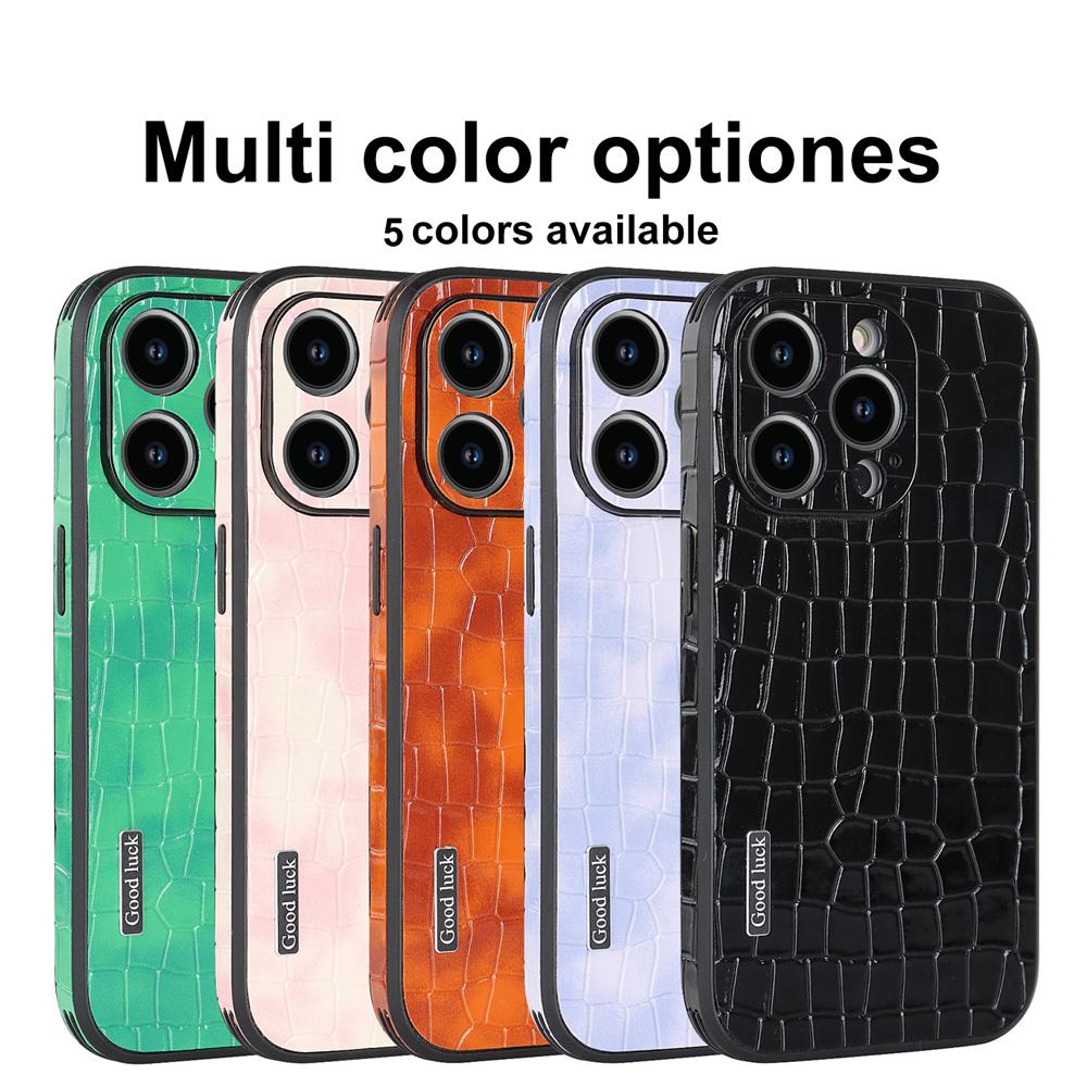 Custodia Vintage con Texture Coccodrillo Antiurto Per Iphone 14 13 12 Mini 11 Pro Max Plus X Xs Xr 7 8 Lusso Pelle Armatura Defender Funda