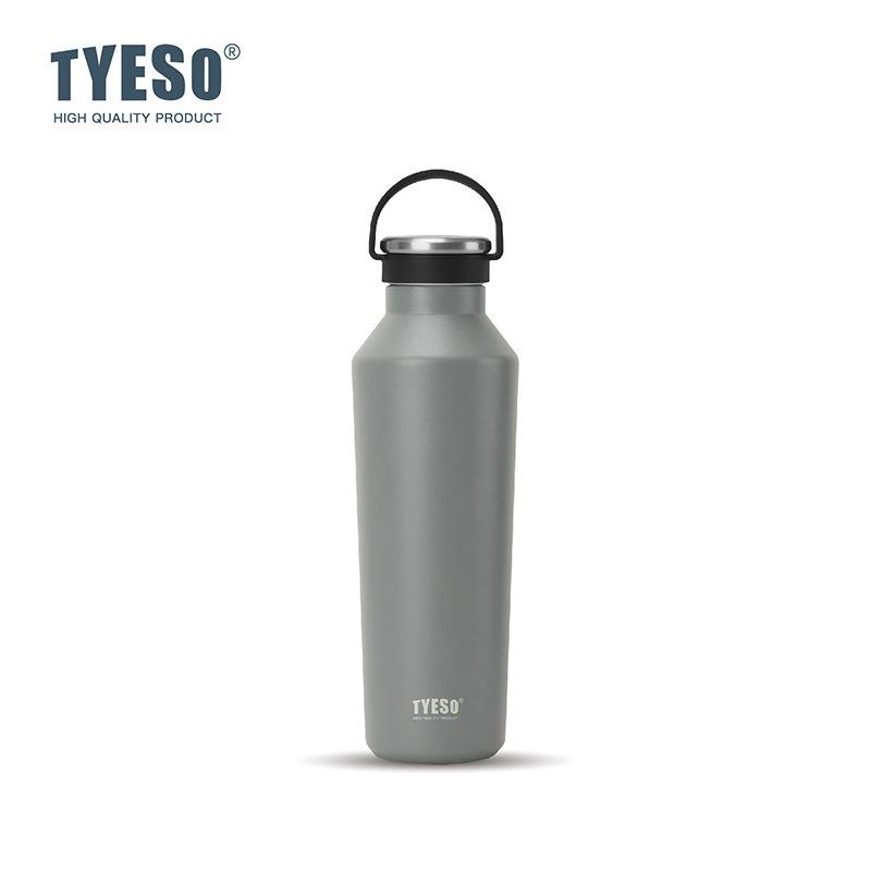 

Tyeso Stainless Steel Vacuum Insulated Water Bottles Carry Handle Portable Outdoor Climbing Sport Direct Drinking Water Bottle 500ML світло-сірого кольору