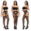 High Waist Sexy Tights Fishnet Black Stockings Open Crotchless Body Tight High Large Plus Size Pantyhose for Oversized Women